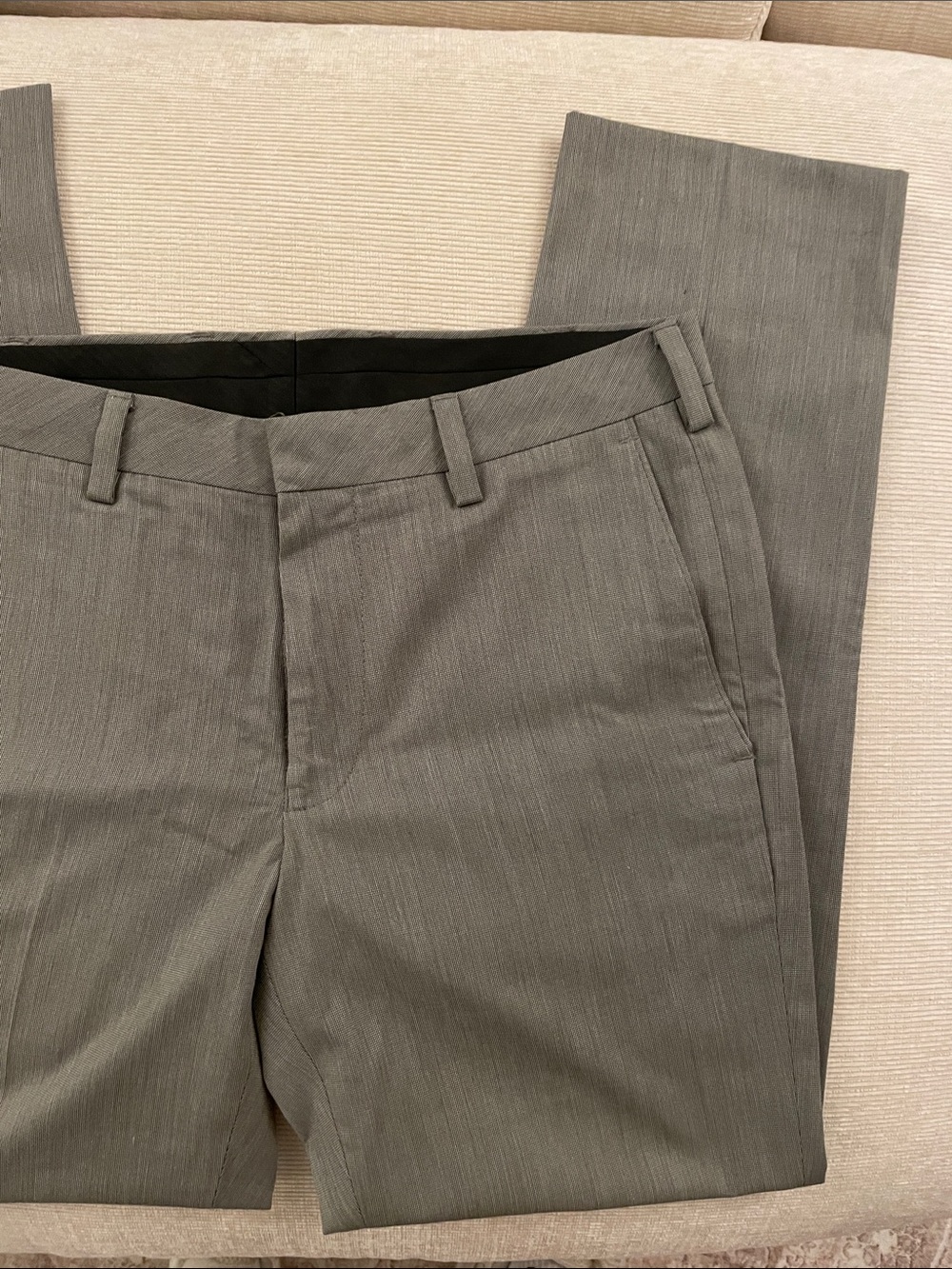 Men's Louis Raphael - Classic Straight Dress Pants - Light Gray - 32 x 30